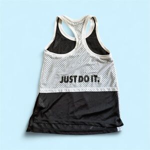 Nike Women's White Mesh Tank Top